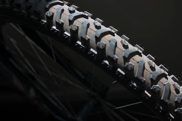 bike tire stock photo