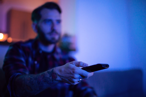 Binge Watching Addiction Stock Photo - Download Image Now - iStock