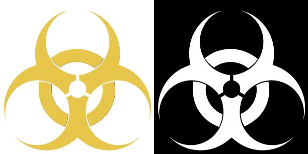 Biohazard symbol stock photo