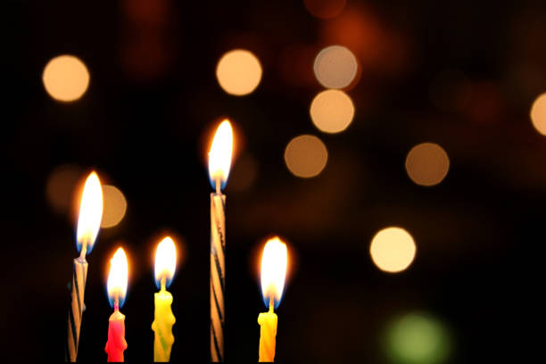 Birthday candles burning Birthday candles burning birthday candle stock pictures, royalty-free photos & images