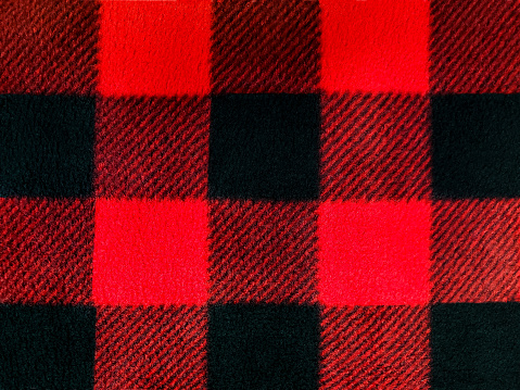 Black And Red Lumberjack Plaid Pattern Stock Photo - Download Image Now - iStock
