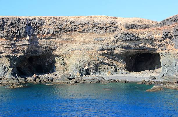Black Bay (Caleta Negra). Ajuy, Fuerteventura, Canary Islands. stock photo