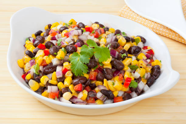 Black Bean and Corn Salad stock photo