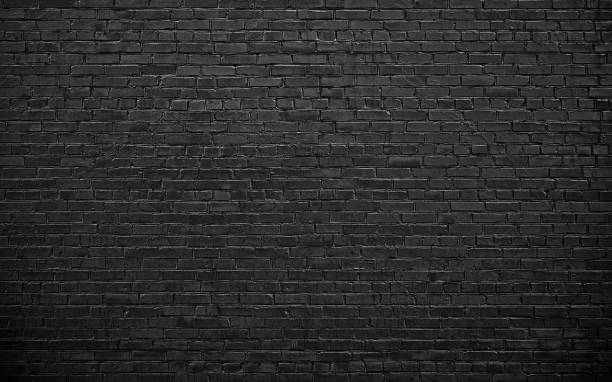 black brick wall, brickwork background for design black brick wall background. texture dark masonry brick wall stock pictures, royalty-free photos & images