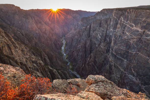 Black Canyon of the Gunnison National Park stock photo
