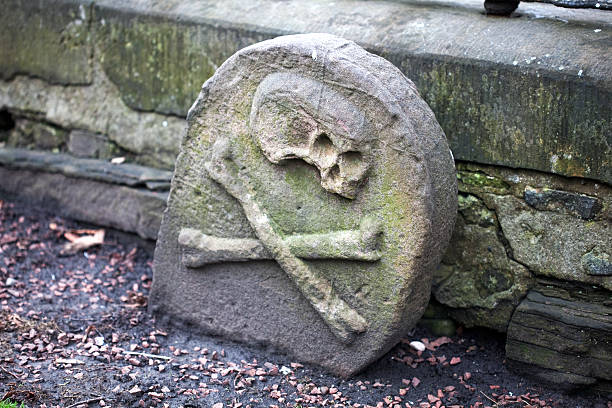 Black Death "Symbol of Black DeathGreyfriars cemetery, Edinburgh" bubonic plague photos stock pictures, royalty-free photos & images