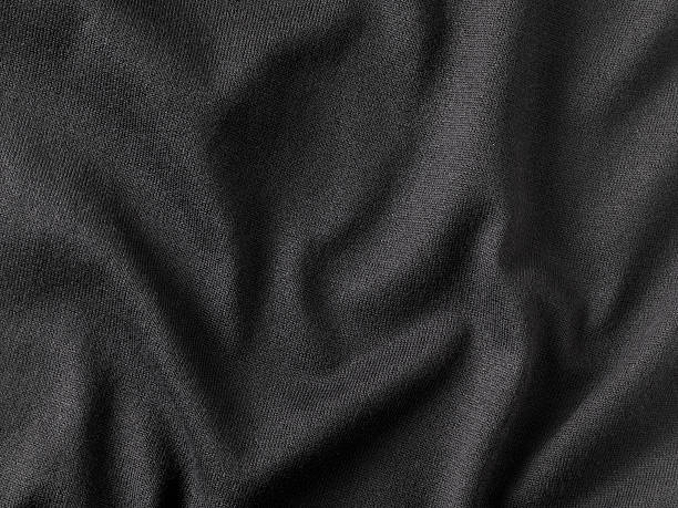 black fabric detail - black fabric stockfoto's en -beelden