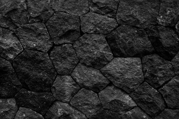 Black flagstone seamless texture Black flagstone seamless texture basalt stock pictures, royalty-free photos & images