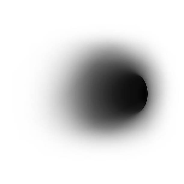 black hole on absolute white background. 3d - black hole 個照片及圖片檔