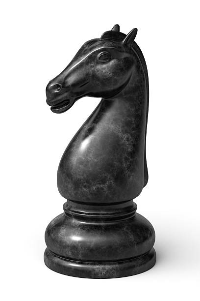 Black knight  chess piece stock pictures, royalty-free photos & images