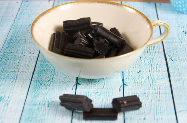 Black Licorice Candy stock photo