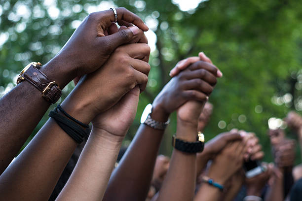 protesta de black lives matter, montreal - protest fotografías e imágenes de stock
