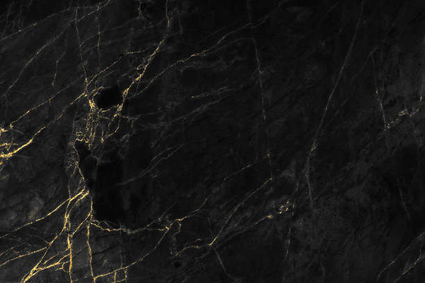 texture in marmo nero con motivo in oro sfondo design per copertina o brochure, poster o opere d'arte realistiche di business e design. - colore nero foto e immagini stock