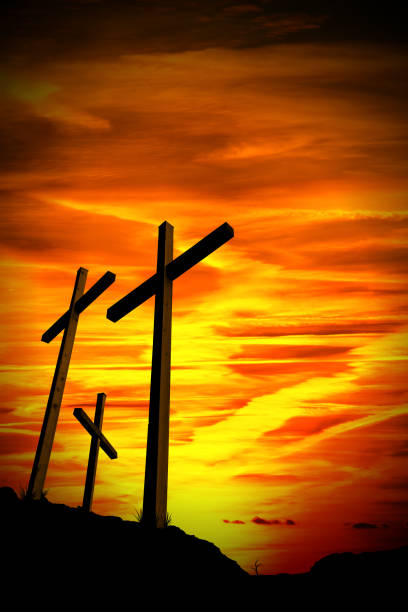 Three Crosses On A Hill Stock Photos, Pictures & Royalty-Free Images ...