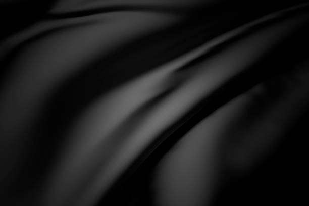 black silk - black fabric stockfoto's en -beelden