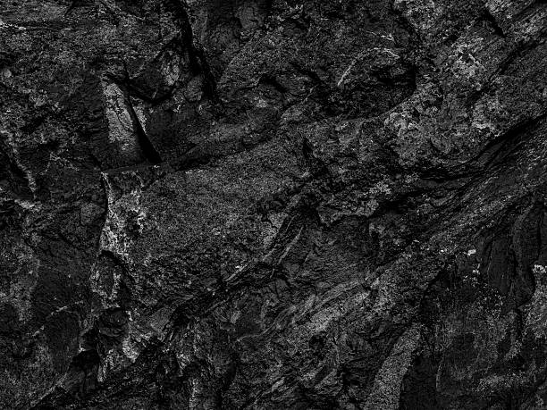 текстура черного шиферного камня - каменный материал стоковые фото и изображения