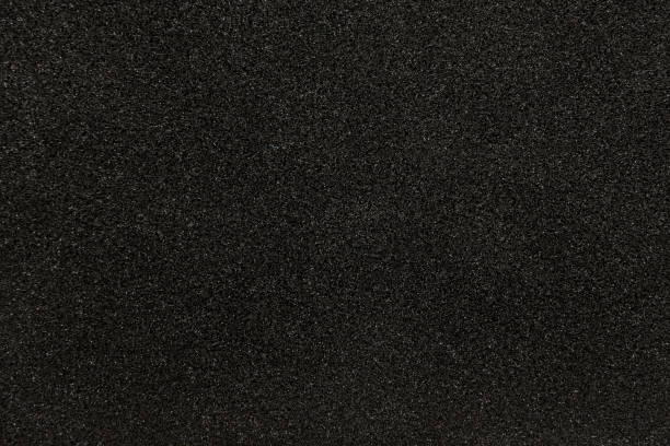Black synthetic sponge texture for background stock photo
