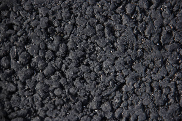 black tarmac texture useful as a background stock photo