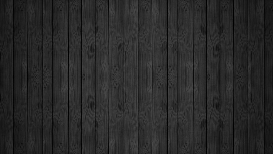 Wood texture background, black wood
