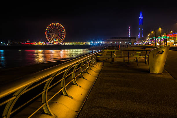 Blackpool Lights Blackpool by night blackpool tower stock pictures, royalty-free photos & images
