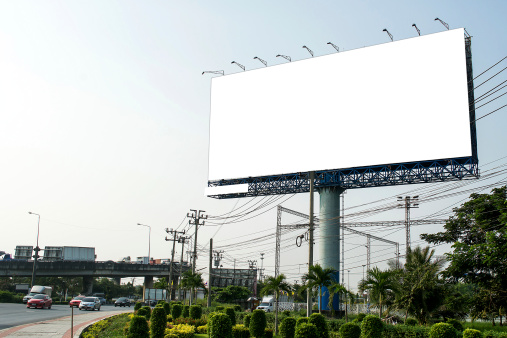 Blank Billboard For New Advertisement Stock Photo - Download Image Now ...