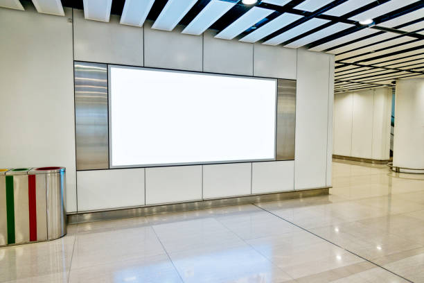 Blank billboard in subway station Blank billboard in subway station. billboard posting stock pictures, royalty-free photos & images