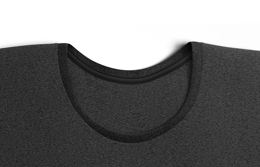 Download Blank Black T Shirt Collar For Label Mockup Top View Stock Photo Download Image Now Istock