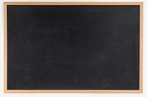 Blank chalkboard.