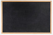 istock Blank blackboard with wooden frame background 172734747