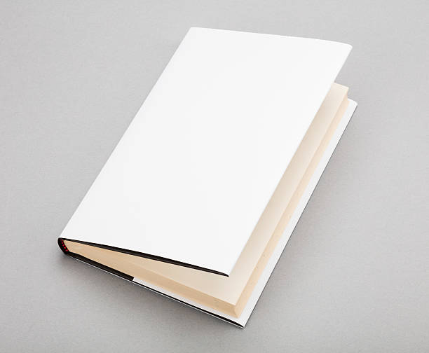 Blank book white cover 5,5 x 8 in stock photo
