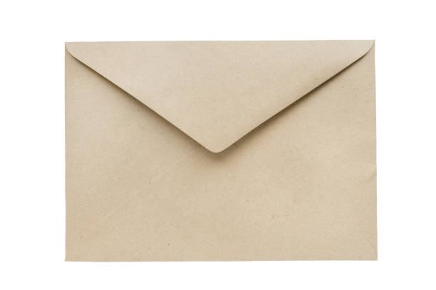 Blank envelope isolated stock photo