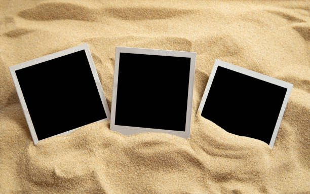 Blank instant images stock photo