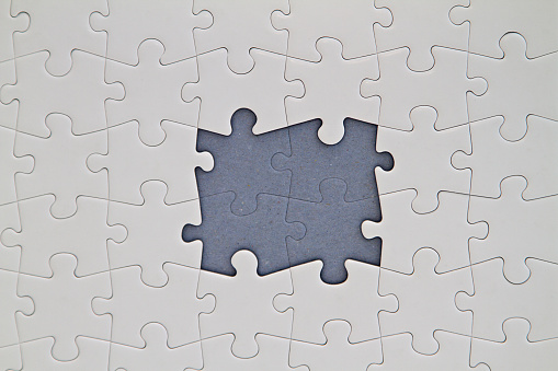 Leere Jigsaw Puzzle Stockfoto Und Mehr Bilder Von Ausdruckslos