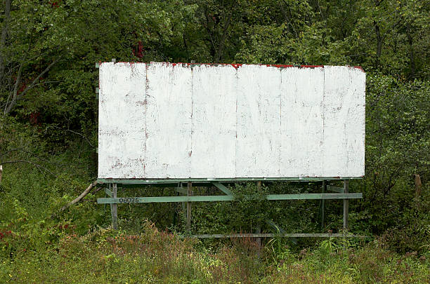 blank old billboard stock photo
