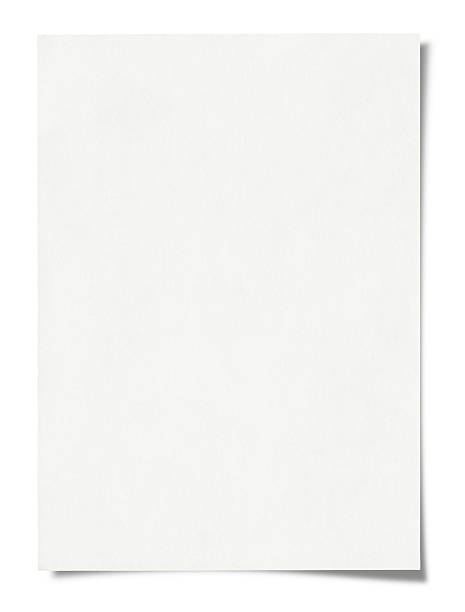 Blank paper isolated on white Blank paper isolated on white folded photos stock pictures, royalty-free photos & images