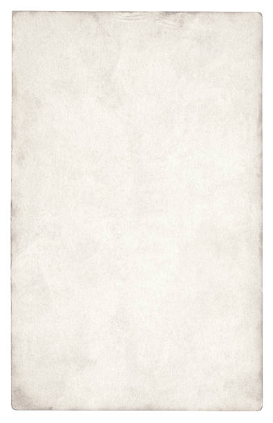Blank paper isolated (clipping path included) stock photo