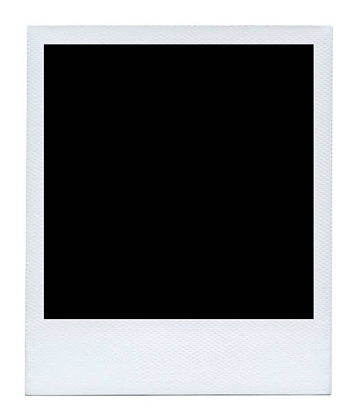 blank photo isolated on white background. - polaroid bildbanksfoton och bilder