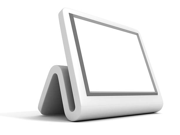 blank picture photo desk frame on white background 3d - fotografi bild bildbanksfoton och bilder