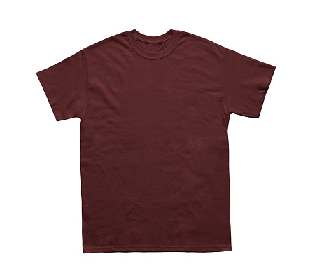 Blank T  Shirt  Color Maroon  Stock Photo Download Image 