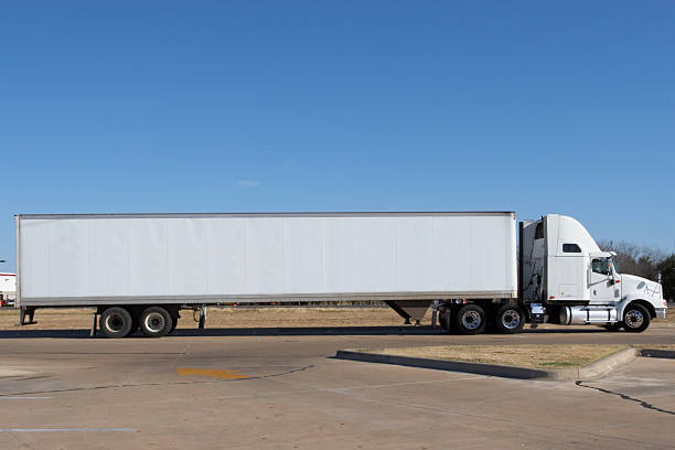 Blank Truck stock photo