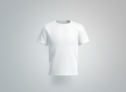 Download Blank White Tshirt Mockup Isolated Front View Stock Photo ...