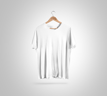 Download Blank White Tshirt On Hanger Design Mockup Clipping Path ...
