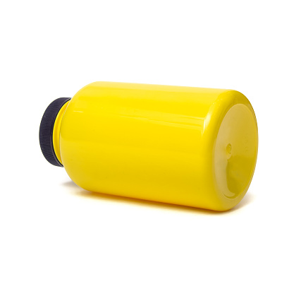 Download Blank Yellow Bottle Jar For Protein Or For Vitamin Stock Photo Download Image Now Istock Yellowimages Mockups