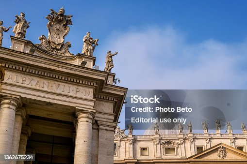 istock A blanket of fog envelops the dome of St. Peter's Basilica in the historic heart of Rome 1362675234