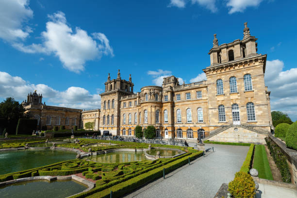 Blenheim Palace in Woodstock, Oxfordshire, England stock photo