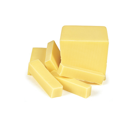 Download Block Yellow Cheese Slices On White Background Stock Photo Download Image Now Istock Yellowimages Mockups