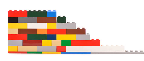mur de lego - lego photos et images de collection