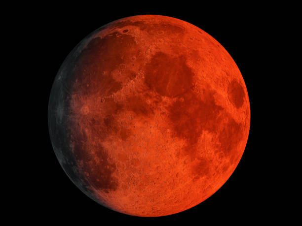 Blood Moon Moon, Outer Space, Light - Natural Phenomenon, Night, Shadow blood moon stock pictures, royalty-free photos & images