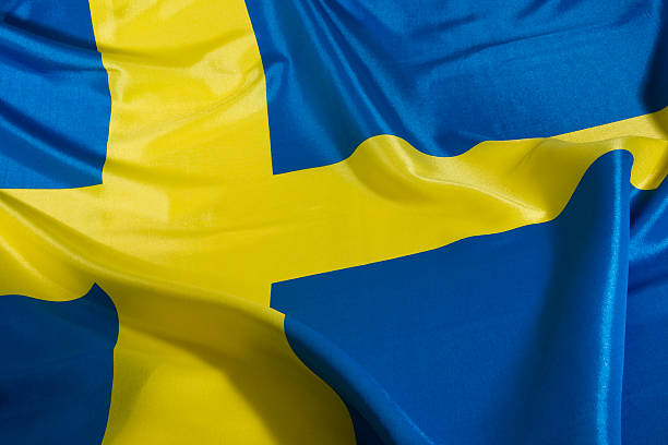blue and yellow - swedish flag bildbanksfoton och bilder