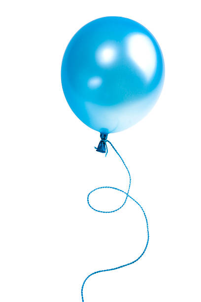 blue balloon stock photo